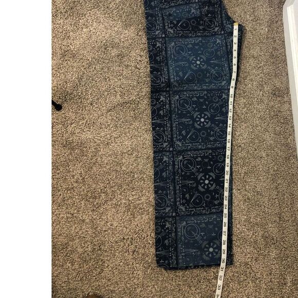 LEVI'S Jean Chore Pants Printed Bandana Straight Leg Men's Size 31x32 Blue White - Picture 4 of 10